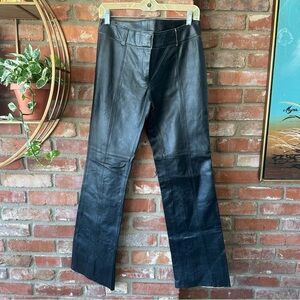 2001 Express Genuine Distressed Leather Pants
